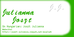 julianna joszt business card